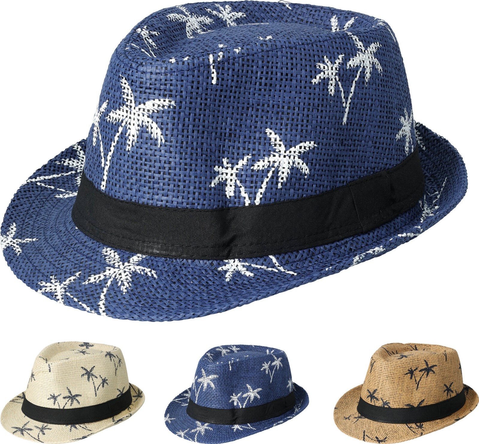 Hoed Volwassenen Palm Design 3 assorti kleur