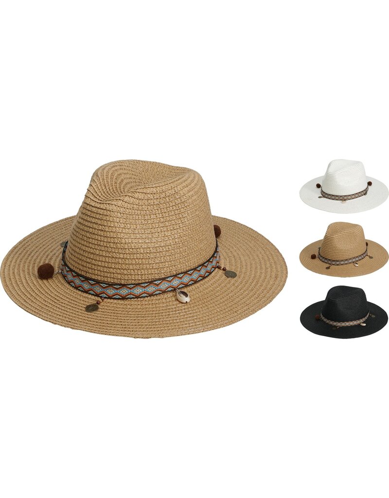 Dames Hoed Boho Design 3 assorti kleur