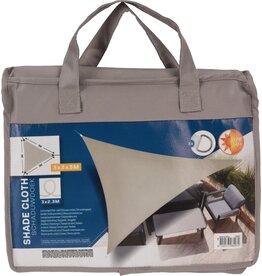 Schaduwdoek Driehoek 3x3x3meter Taupe