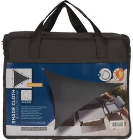 Schaduwdoek Driehoek 3x3x3meter Grijs