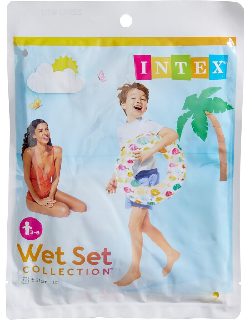 Intex Zwemring Lively Print 51cm 3-6 jaar 3 assorti design