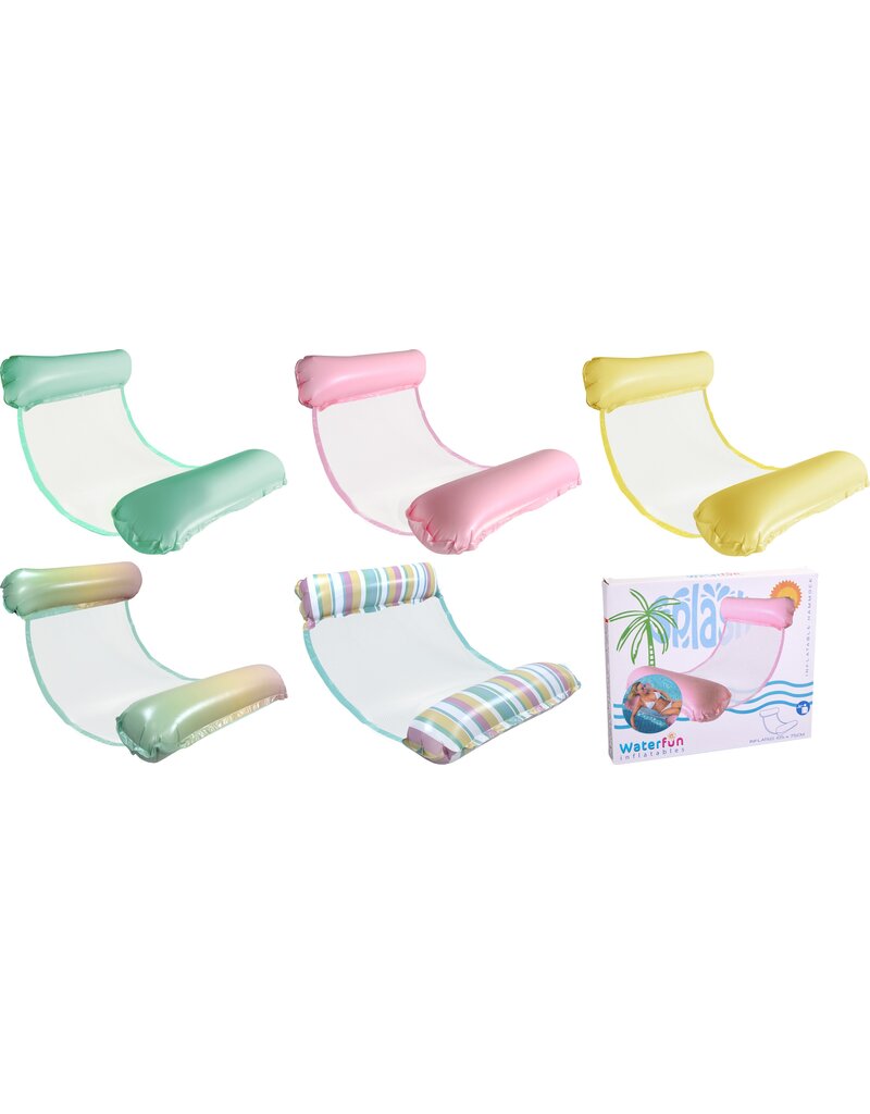 Hangmat Opblaasbaar 128x80cm 5 assorti kleur