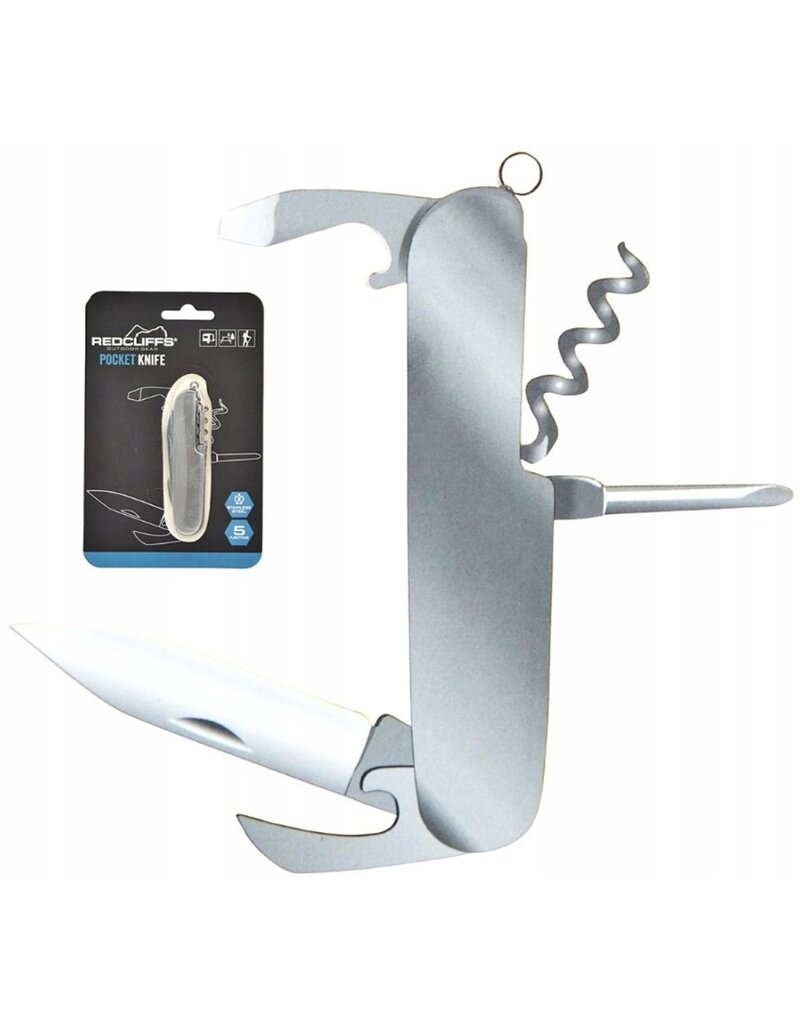 Redcliffs Zakmes 10cm met 5 functies RVS