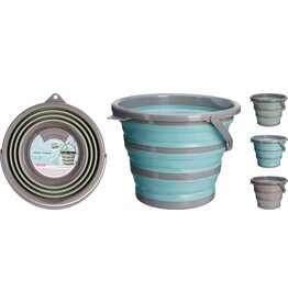 Emmer Opvouwaar PP/TPE 10 liter 3 assorti kleur