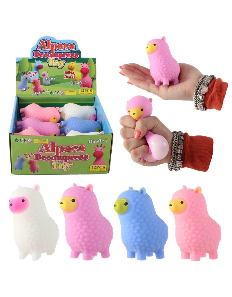 Squeeze Alpaca 9,5cm 4 assorti kleur