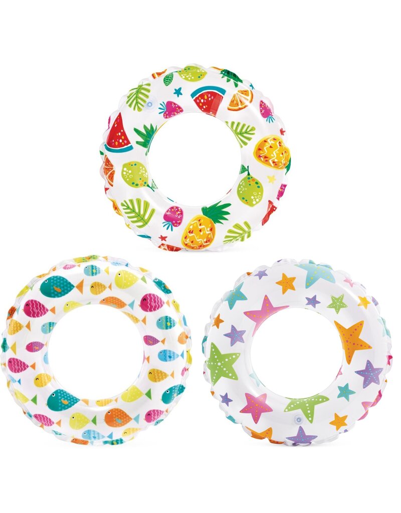 Intex Zwemring Lively Print 51cm 3-6 jaar 3 assorti design