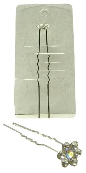 Haarnaald Strass 2stuks