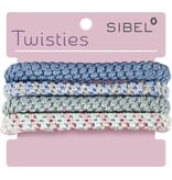 Sibel Sibel Twisties Haar Elastiek Dik 4 Stuks 3 Assorti Kleuren