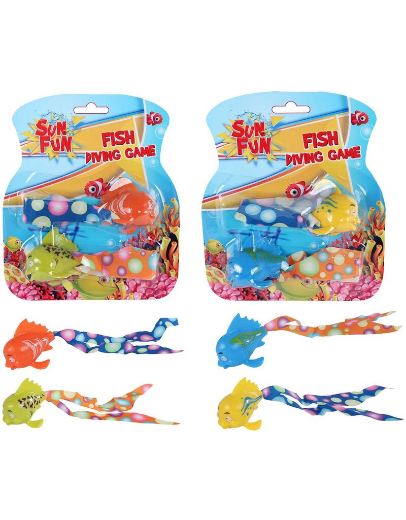 Sun Fun Duikspel Vissen 19cm 2 stuks 2 assorti