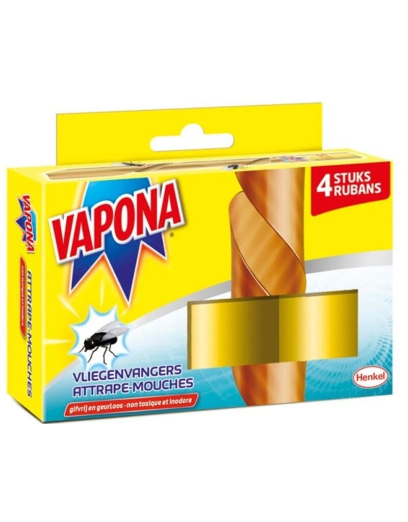 Vapona Vliegenvangers Natural 4 stuks
