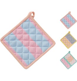 Pannenlap 20x20cm 3 assorti design