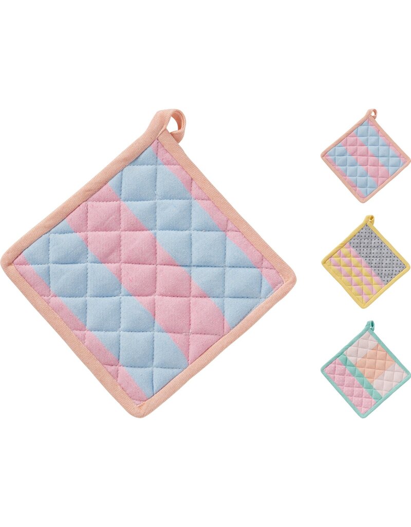 Pannenlap 20x20cm 3 assorti design