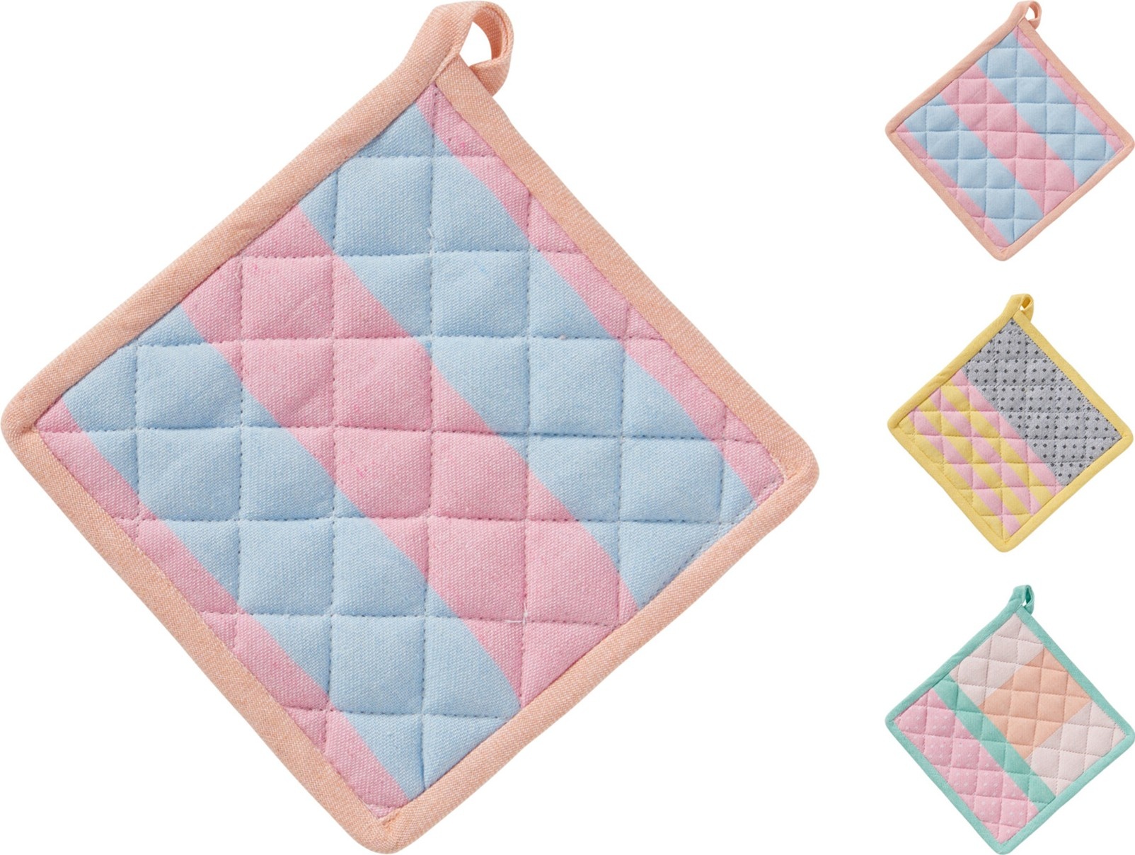 Pannenlap 20x20cm 3 assorti design