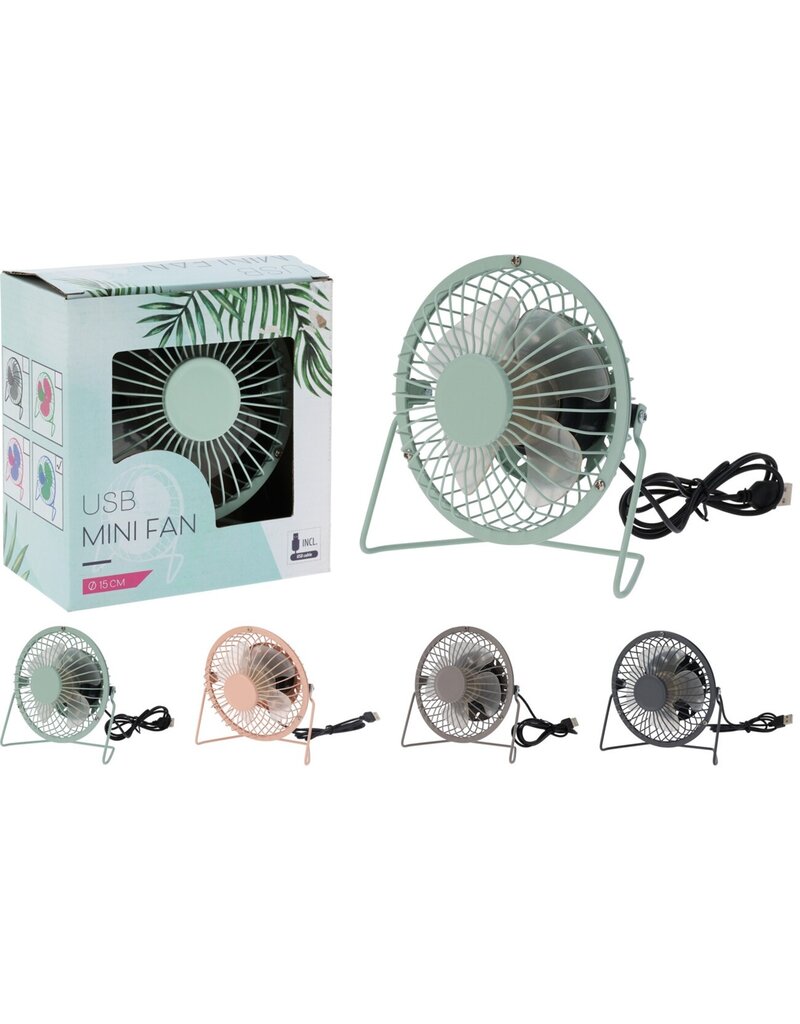 Ventilator Metaal Dia 15cm 4 assorti kleur