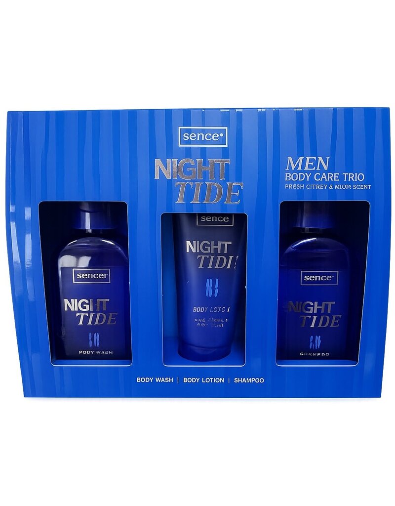 Sence Night Tide Giftset; Douche120ml,Shampoo120ml,Bodyl.60m