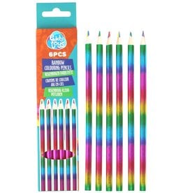 4-in-1 Regenboog Kleurpotloden 17,5cm 6 stuks