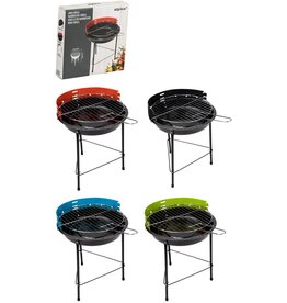 Barbecue h=43cm dia=33cm 4 assorti kleur