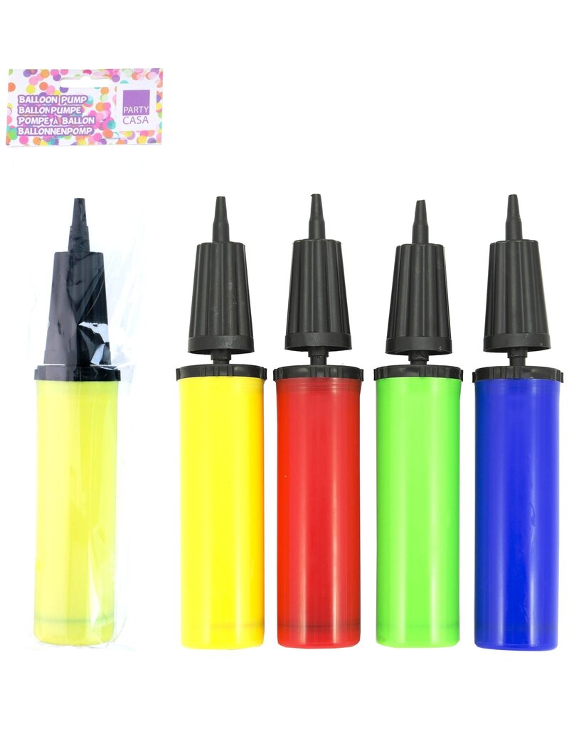 Ballonnenpomp 27,5cm. 4 assorti kleur