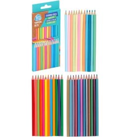 Kleurpotloden Metallic, Pastel of Neon 17,5cm 12 stuks