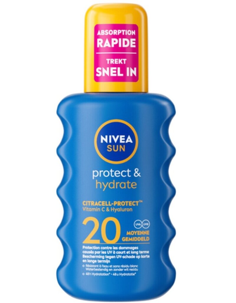 Nivea Sun Spray Protect & Hydrate SPF20 200ml (Nl/Fr tekst)