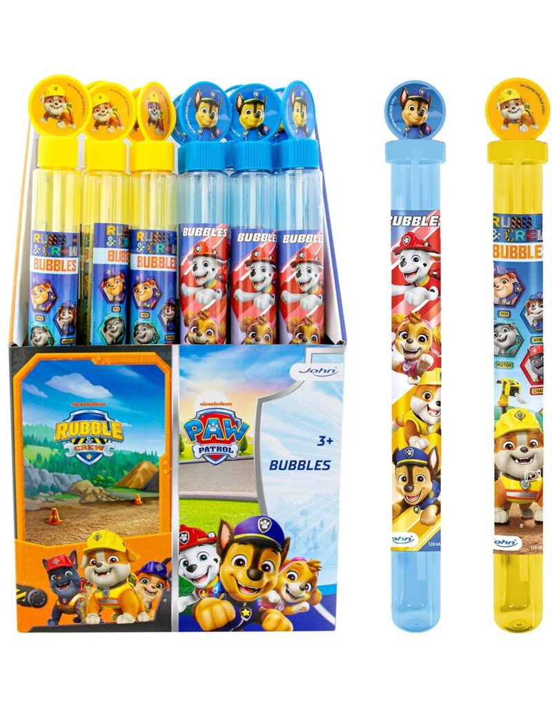 Bellenblaas Paw Patrol & Rubble With 2D 120ml 2 assorti