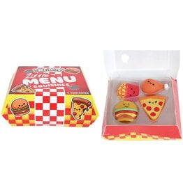 Squishy Fast Food 3,5cm 4 stuks in box