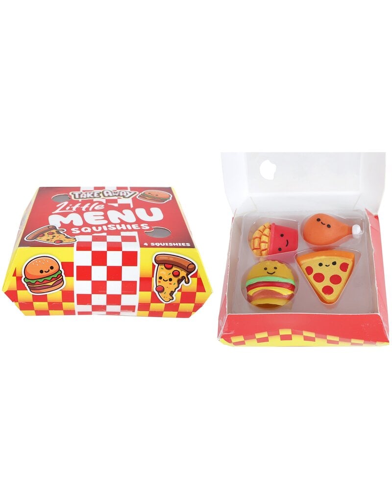 Squishy Fast Food 3,5cm 4 stuks in box