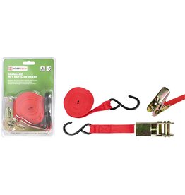Spanband 5 meter + Ratel + Haken Breekkracht 270kg