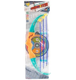 Pijl- en boogset 5 delig op kaart 50cm