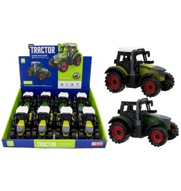 Tractor 16cm Frictie 2 assorti kleur