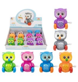 Opwind Uil 8cm 6 assorti kleur