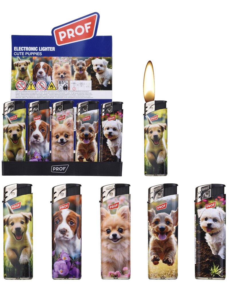 Prof Aansteker Cute Puppies 5 assorti design