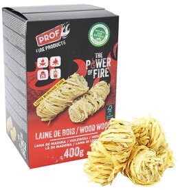 Prof Houtwol Aanmaakhout 400g 32 stuks