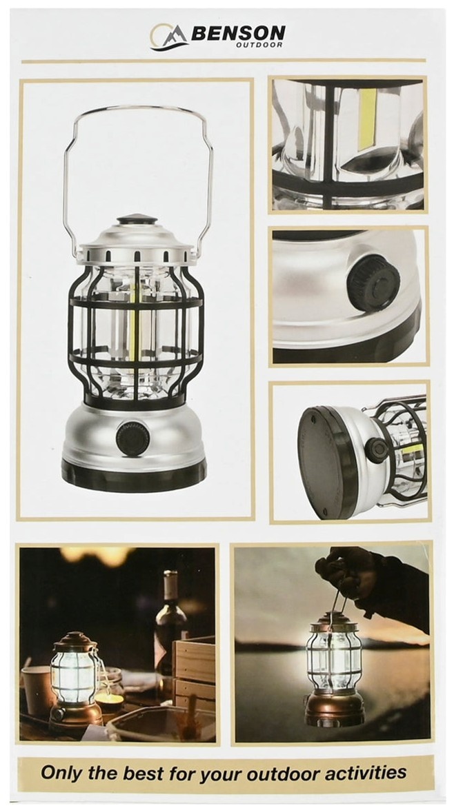 Campinglamp Dimbaar Ø10 x 18cm., foto 2 van 2