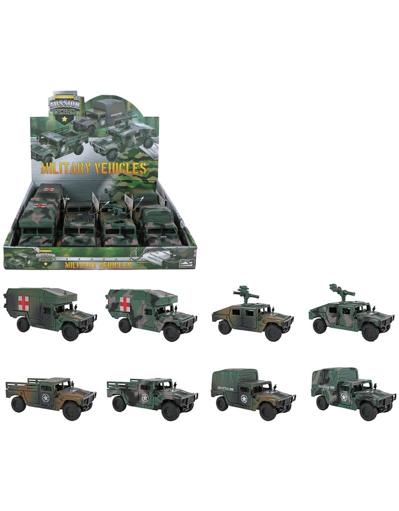 Leger Voertuig 13-15cm 4 assorti model 2 assorti kleur