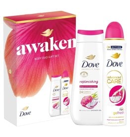 Dove Advanced Awaken Giftset; Douche 225ml en Deo 150ml