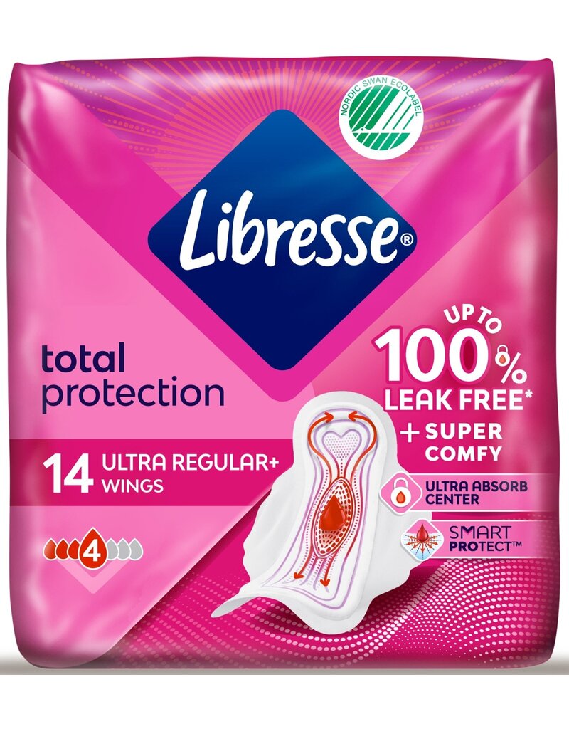 Libresse Maandverband Ultra Regular+ Wings 14 stuks