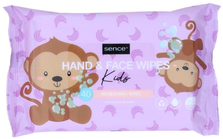 Sence Babydoekjes Hand & Face Refreshing 40 stuks, foto 2 van 2