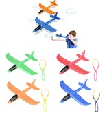 Vliegtuig Foam met Katapult 22,5cm  4 assorti kleur