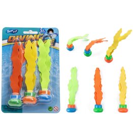 Duikspeelgoed Ballen met lint 16cm 3 stuks