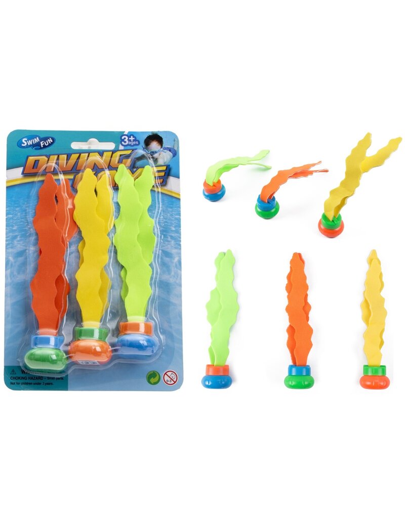 Duikspeelgoed Ballen met lint 16cm 3 stuks