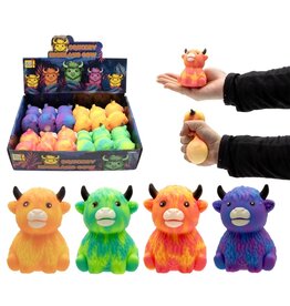 Squeeze Highland Koe 4 assorti kleur