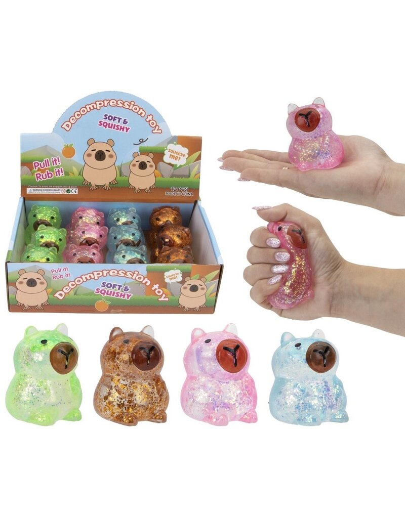 Squeeze Capybara Slow Rise Sugar 130gram 4 assorti kleur
