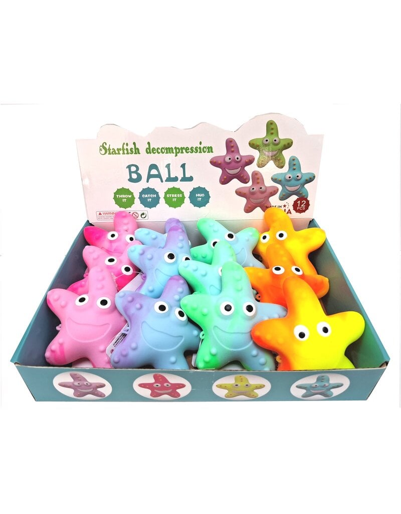 Squeeze Zeester 10cm 4 assorti kleur