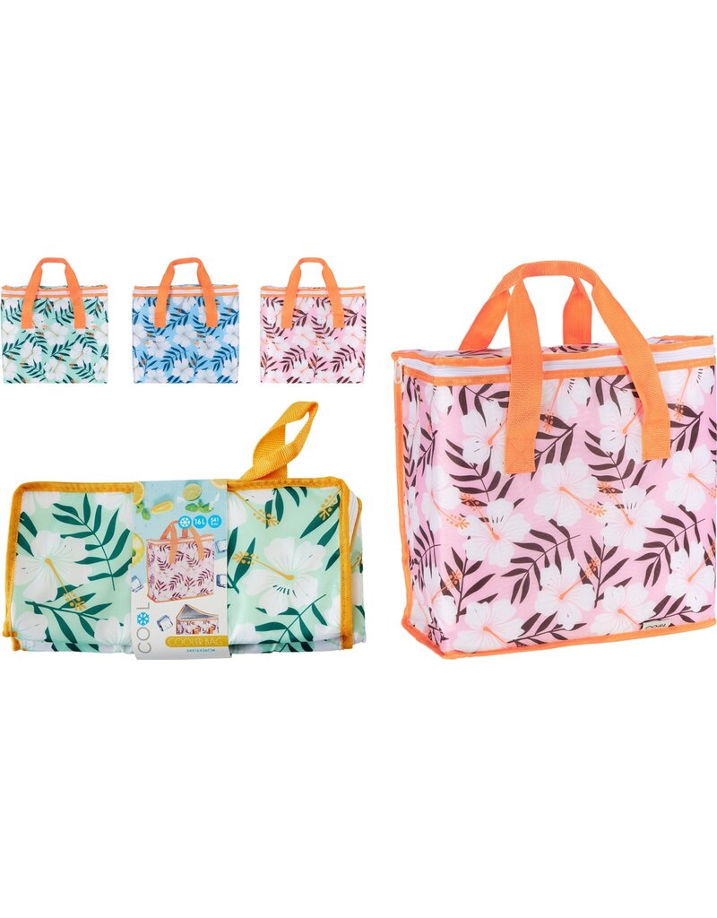 Koeltas Bloemen Design 16liter 34x16,5x36cm 3 assorti design