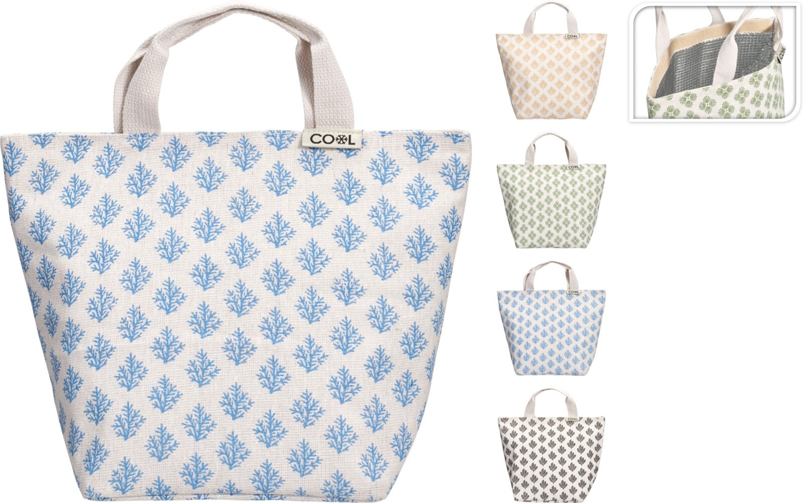 Koeltas/Lunchtas 5 liter 19x12x23cm 4 assorti kleur