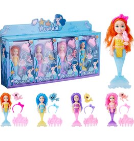 Pop Zeemeermin Set 5 delig 4 assorti
