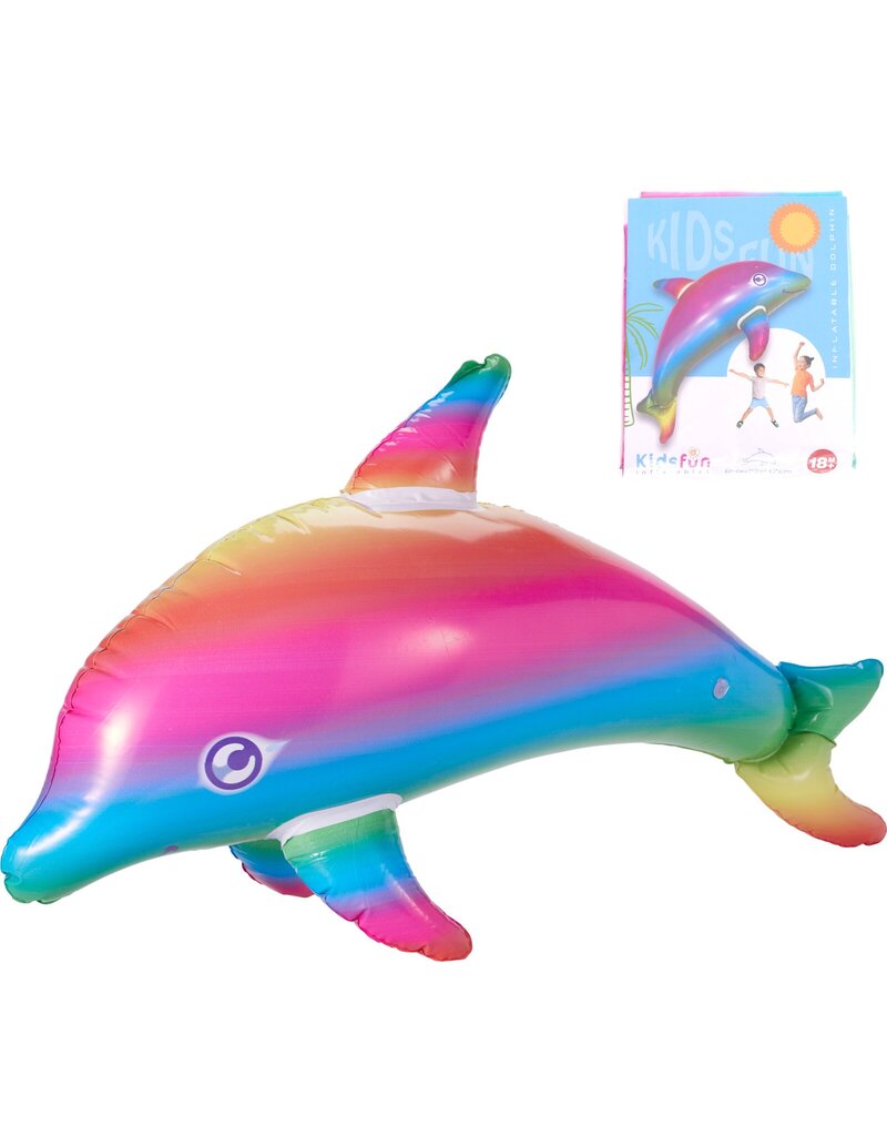 Dolfijn Opblaasbaar in Regenboogkleuren 84x47x29 cm