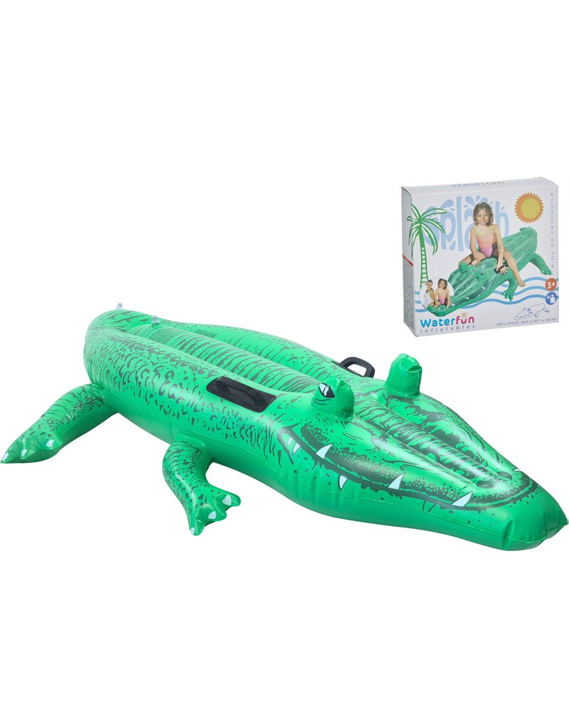 Krokodil Opblaasbaar Ride On 160x87cm