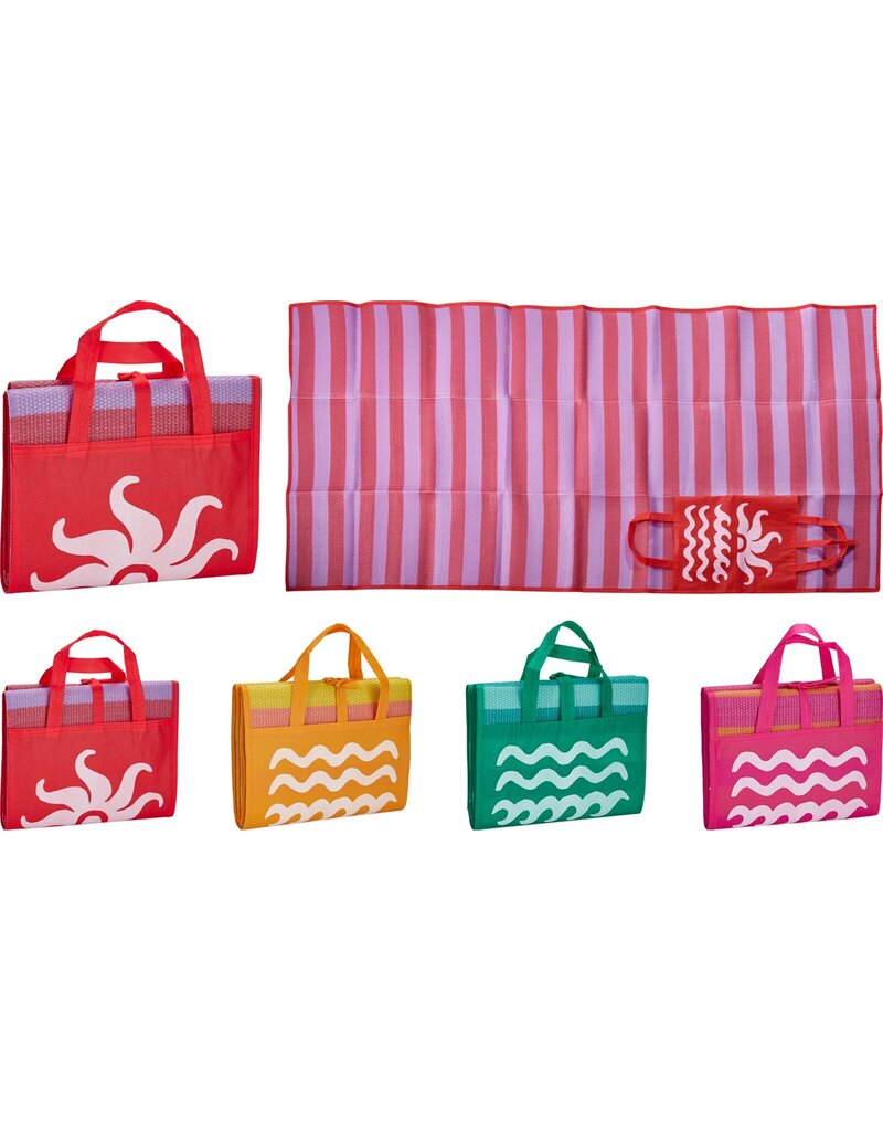 Strandmat PP 180x90cm 4 assorti kleur